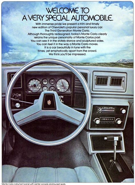 1978 Chevrolet Monte Carlo Interior | Chevrolet, Chevrolet monte carlo ...