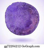 350 Violet Vector Isolated Watercolor Paint Circle Clip Art | Royalty Free - GoGraph