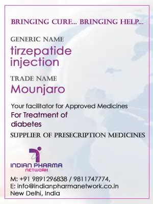 Tirzepatide Injection Cost-Price In India