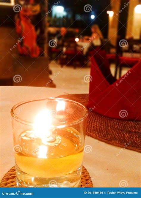 Romantic Candle Light Dinner Stock Photo - Image of dinning, fire ...