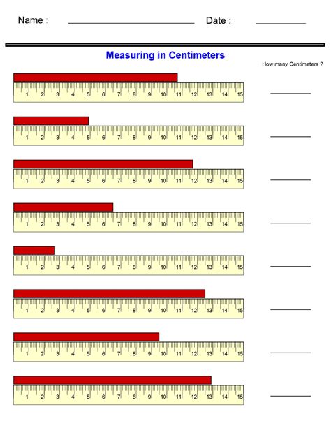 Measurement Worksheets - Measuring in Centimeters or Millimeters Worksheets | Made By Teachers