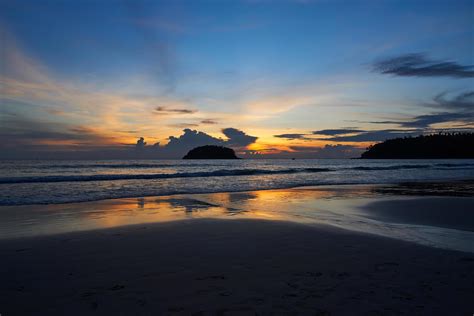 Beautiful sunset sky at Kata beach, Phuket 6899685 Stock Photo at Vecteezy