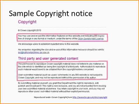 Copyright Notice Format | Template Business