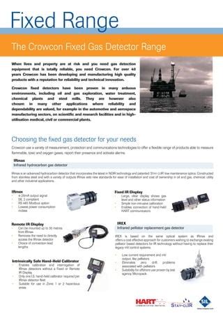 Crowcon Fixed Gas Detectors - Brochure | PDF