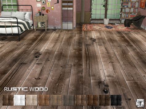 The Sims Resource - Rustic Wood Floors