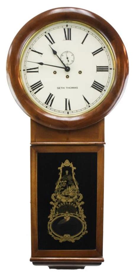 Sold Price: Seth Thomas "Regulator" Wall Clock - June 4, 0115 11:00 AM MDT