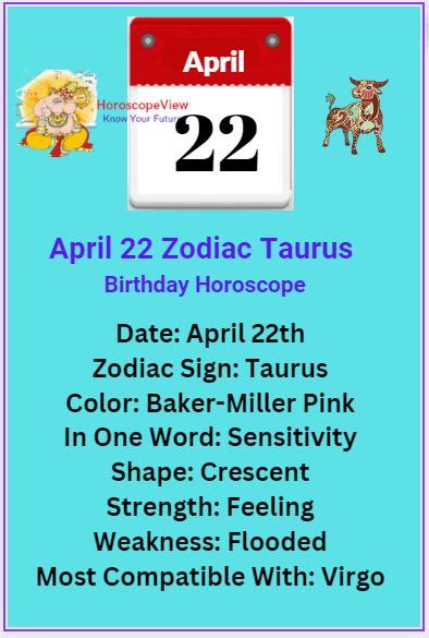 April 22 Zodiac Sign Taurus Personality & Traits