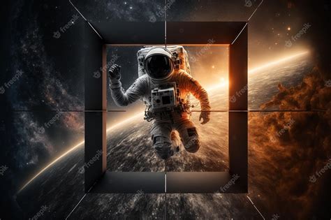 Astronauta en el espacio | Foto Premium