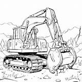 Download Excavator Coloring Page With Bulldozer Pages Online  sketch template