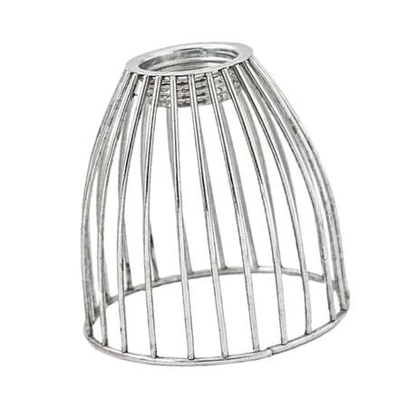 Pendant Lampshade Only Metal Cage Lamp Shade Replacement Industrial Small Light Bulb Cover Bulb ...