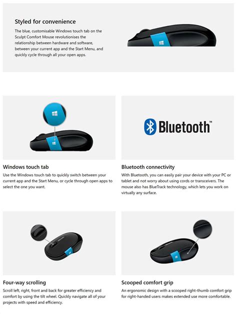 Microsoft Sculpt Comfort Bluetooth Mouse - The Computer Guy Charmhaven