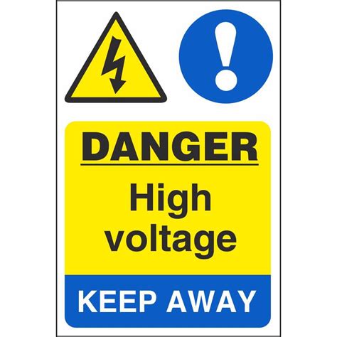 Danger High Voltage Keep Away Signs | Electrical Hazard Safety Signs