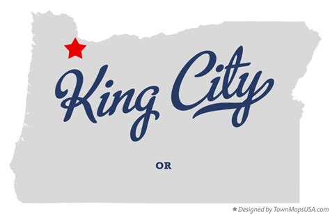 Map of King City, OR, Oregon