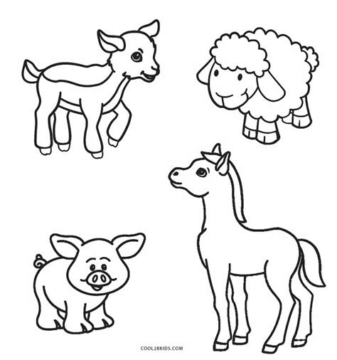 Dibujos de Animales de Granja para colorear - Páginas para imprimir gratis