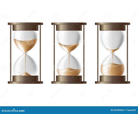 Sand Falling in the Hourglass. Stock Vector - Illustration of hourglass ...