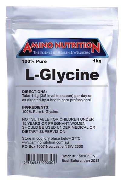 Amino Nutrition 100% Pure L-Glycine 1kg