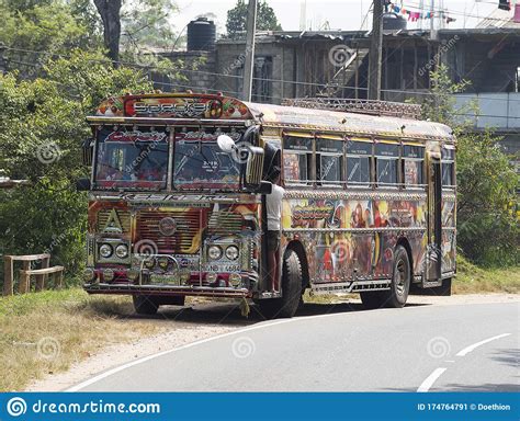 Nuwara Eliya, Sri Lanka: 03/21/2019:Colorful Bus for Public Transport Editorial Photo - Image of ...