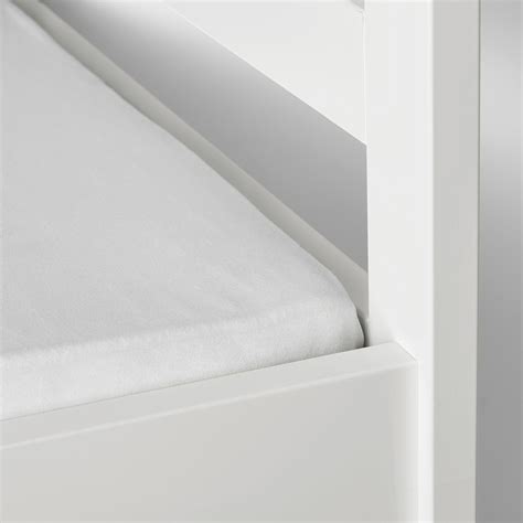 LEN crib fitted sheet, white, 28x52" - IKEA