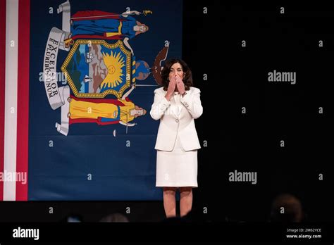 Governor Kathy Hochul on stage during Inauguration ceremony for New ...