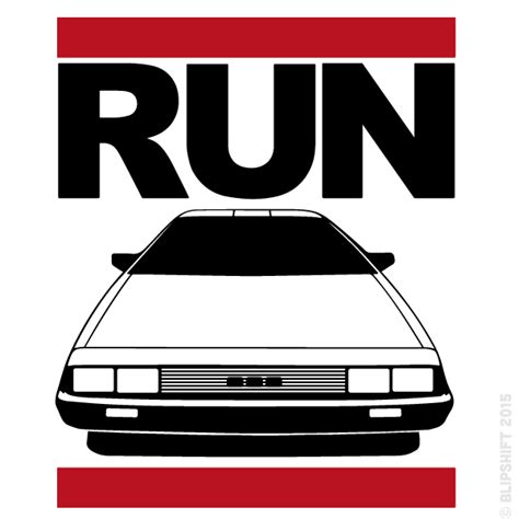 Blipshift, t-shirt, It's Tricky, Run DMC, DeLorean | blipshift