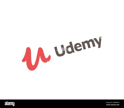 Udemy, rotated logo, white background Stock Photo - Alamy