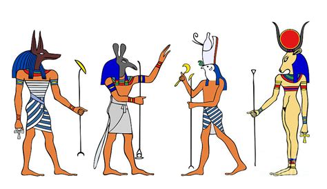 Egyptian Gods and Goddess #2 Drawing by Michal Boubin - Pixels