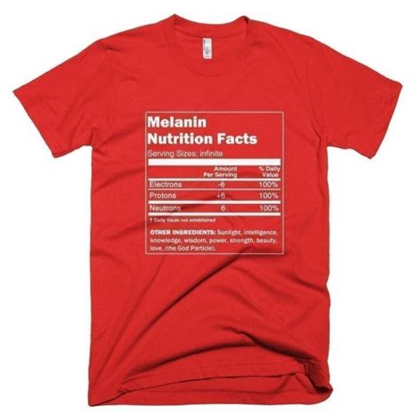 Melanin Nutrition Facts | Melanin Apparel