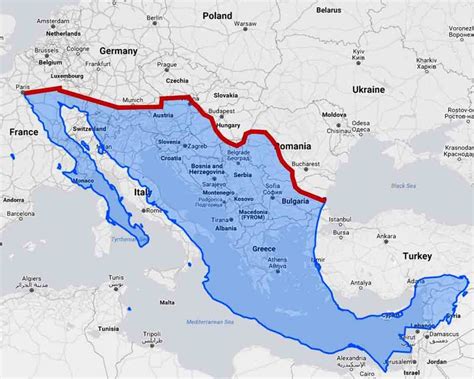 U.S.-Mexico border wall would divide Europe in half - Big Think