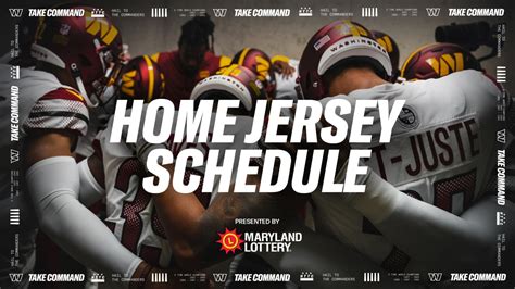 Commanders announce 2023 home jersey schedule