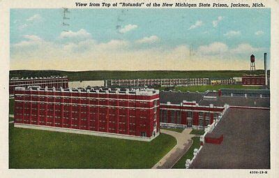 1947 Postcard - Top of Rotunda - New Michigan State Prison - Jackson MI ...