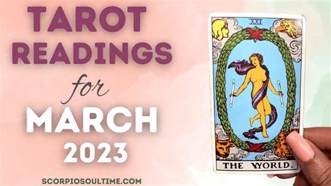 March Horoscope 2023 - Monthly Tarot Spread - Scorpio Soul Time