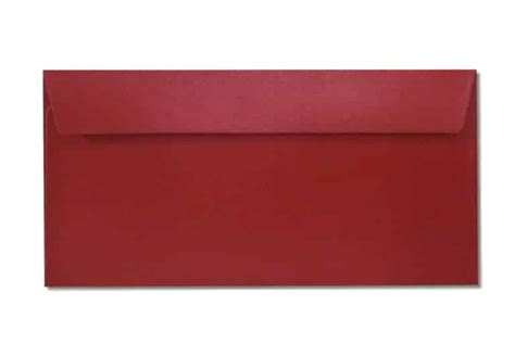 75 x DL RED Metallic Envelopes | Cheap Paper Envelopes