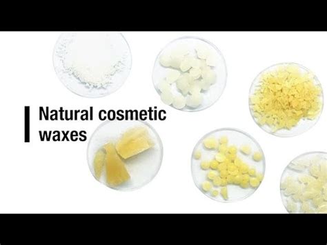 Natural cosmetic waxes - YouTube