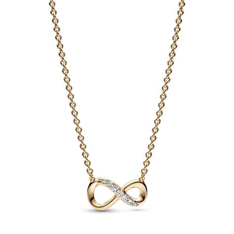 Pandora Gold Infinity Necklace Argento.com