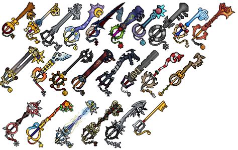 Kingdom Hearts 2 All Keyblades