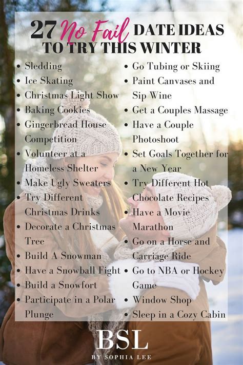 Winter Date Ideas | 27 Date Ideas You Have to Take Your Boyfriend On This Winter - By Sophia Lee ...