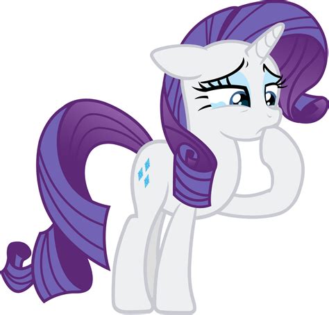 Rarity (crying vector) by davidsfire on DeviantArt