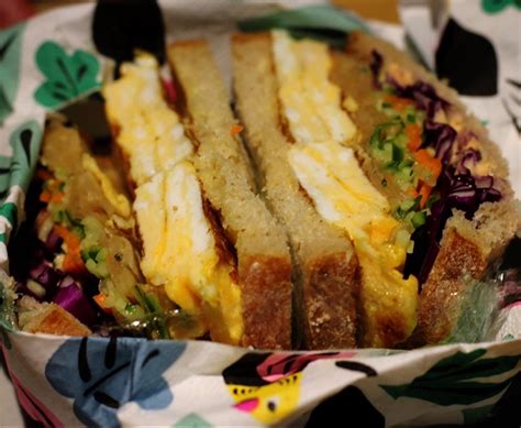 Japanese-style sandwich Wanpaku 🥪 🇯🇵 “Wanpaku Sando” or 「Wanpaku Sandwich」 a new trend (few ...