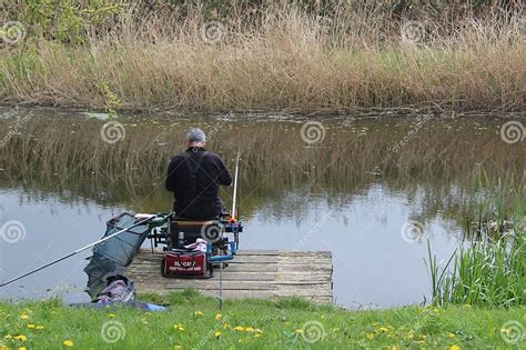 Fishermen Fishing on the Selby Canal North Yorkshire in the UK Editorial Stock Image - Image of ...