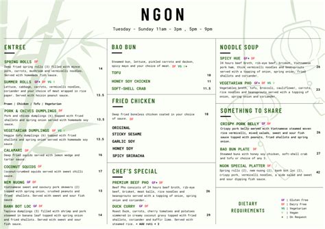 Menu - Ngon!