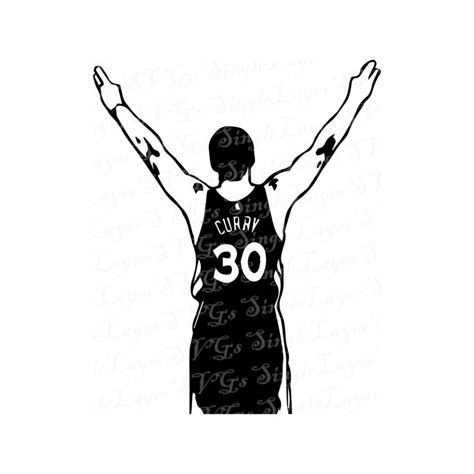 Steph Curry SVG DXF PNG Pdf Jpg Files Steph Curry Vector - Etsy | Steph ...