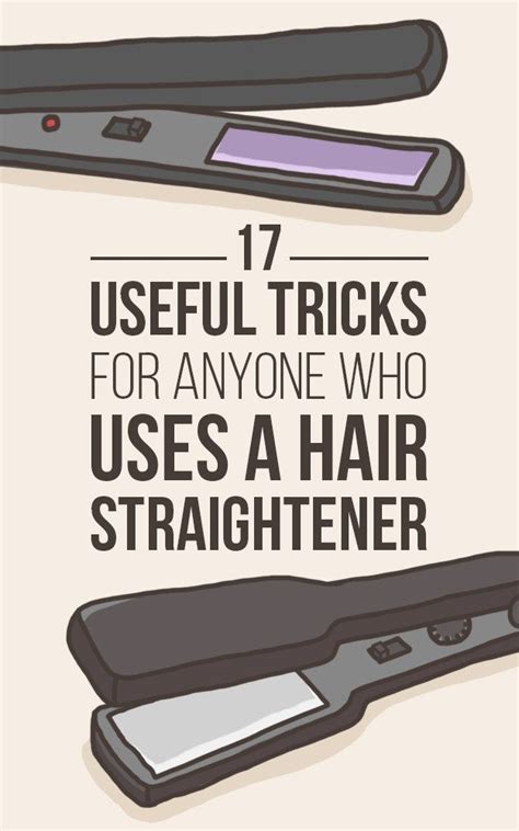 17 Useful Tricks For Anyone Who Uses A Hair Straightener | Hair hacks, Hair straightener, Curly ...