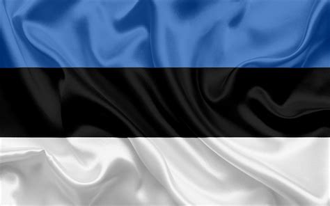 Descargar fondos de pantalla Estonia bandera, Estonia, Europa, la ...