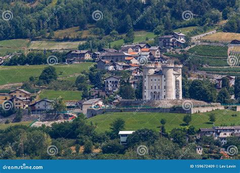 One of the Many Castles in Aosta Valley Stock Image - Image of travel, bard: 159672409