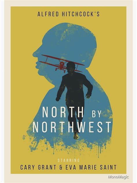 "Alfred Hitchcock North by Northwest" Poster by MonoMagic | Redbubble