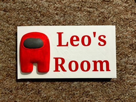 Personalised Among Us Door Plaque | Etsy