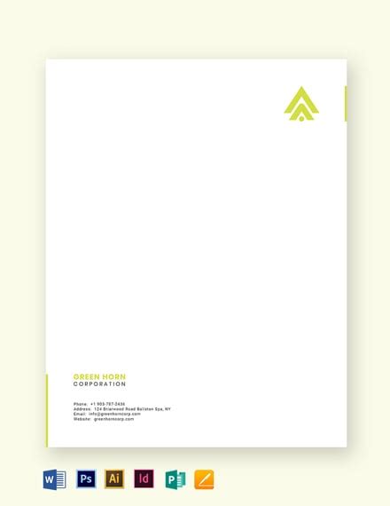 Letterhead Design Template – pulp