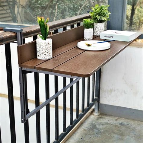 Modern Balcony Railing Hanging Table