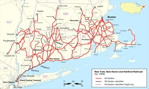 New Haven Railroad Map - Smoke Tree Manor