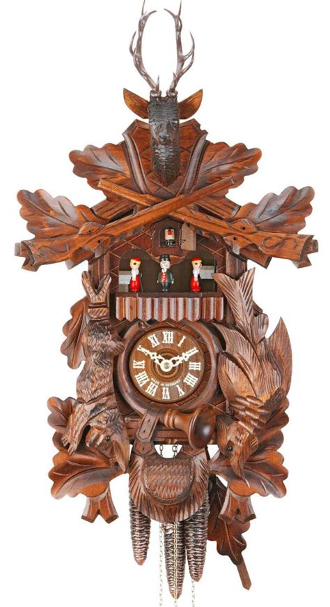 Cuckoo Clock - Carving-Style - 1-Day Movement with Music and Dancers- - Cuckoo Clock Market